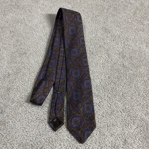 Robert Talbott Best Of Class Silk Tie Mens Brown Paisley Woven Necktie Menswear